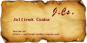 Jellinek Csaba névjegykártya